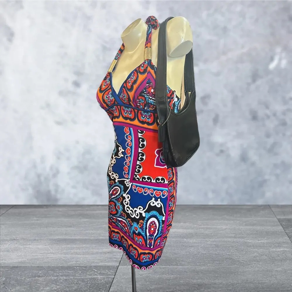 Cache Multicolor Abstract Boho Dress - image 2